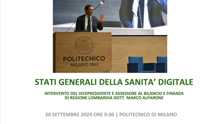 Stati generali sanità digitale